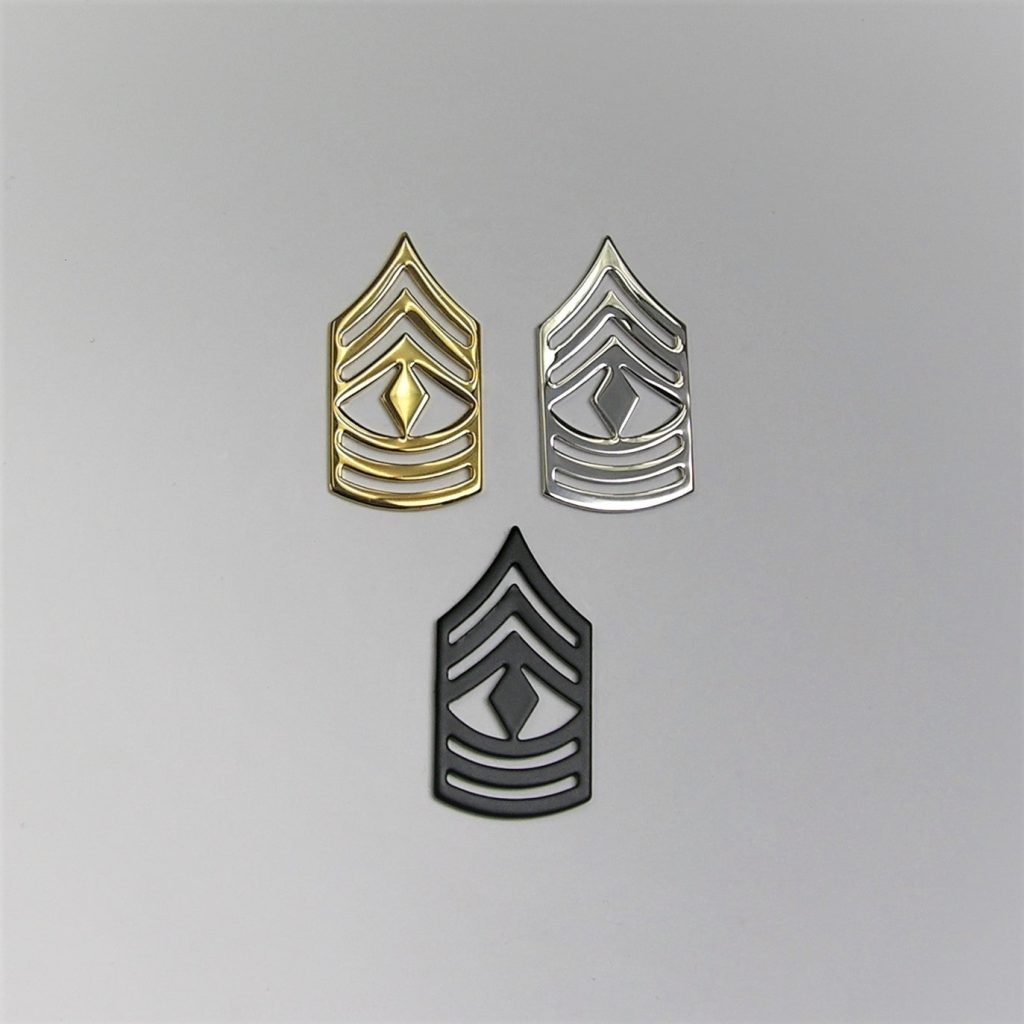 First Sergeant - Metal Collar Brass