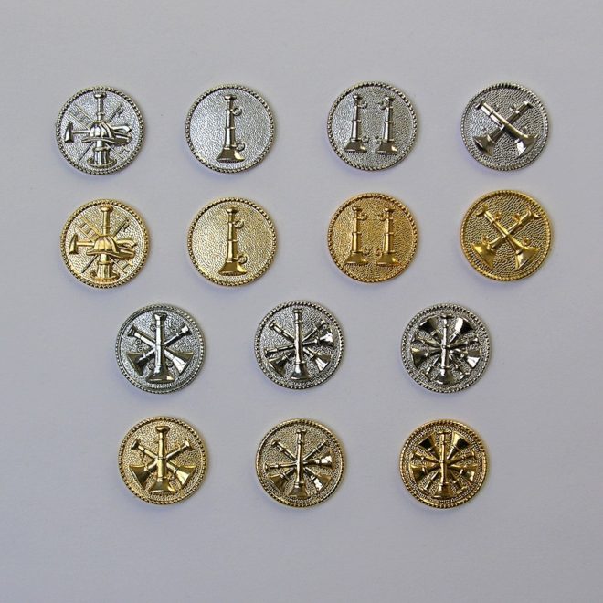 FD Collar Brass:  Silver/Gold Disc