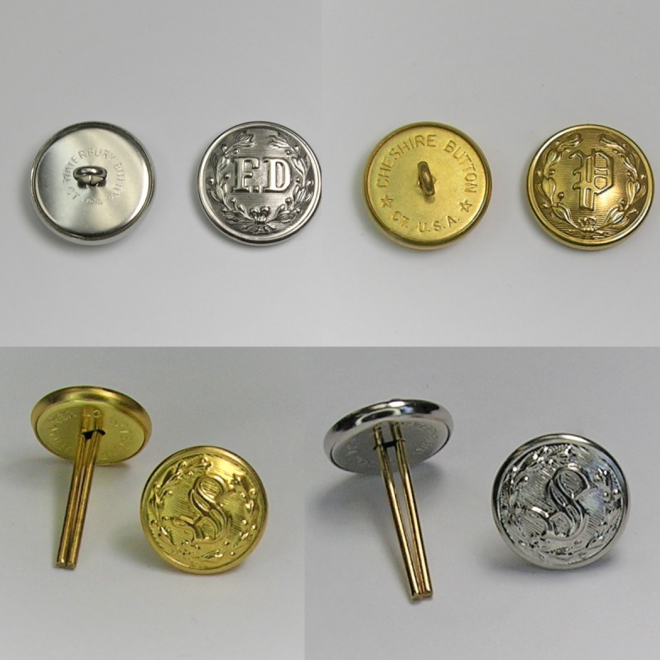 Buttons for Garments and Hats