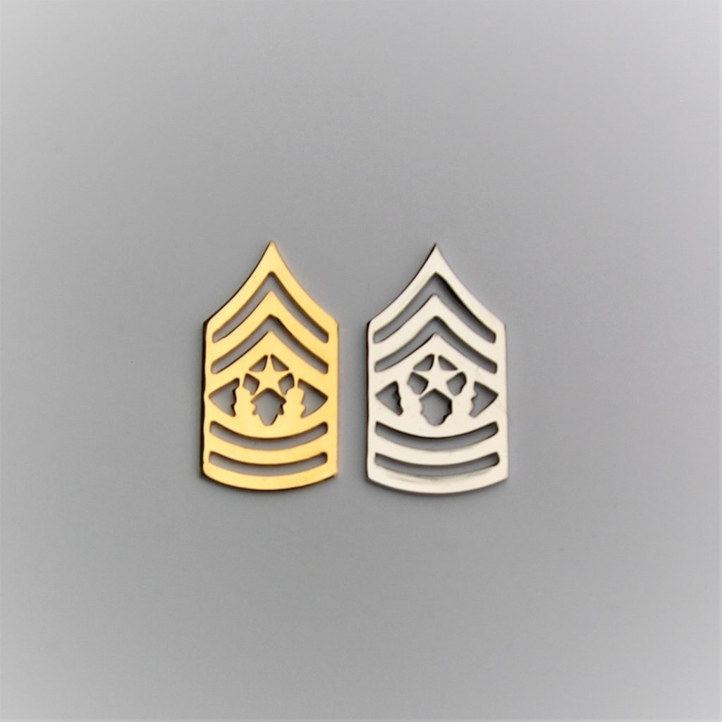 Command Sergeant Major - Metal Collar Brass