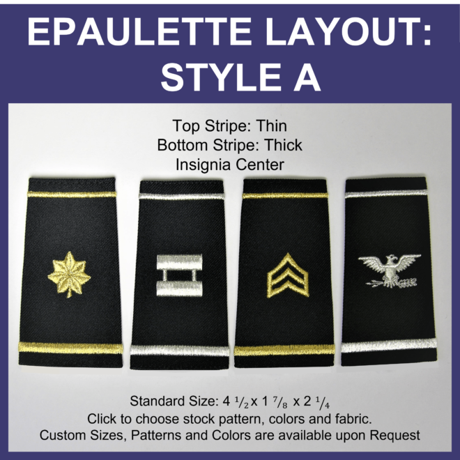 Police Epaulettes - Layout A