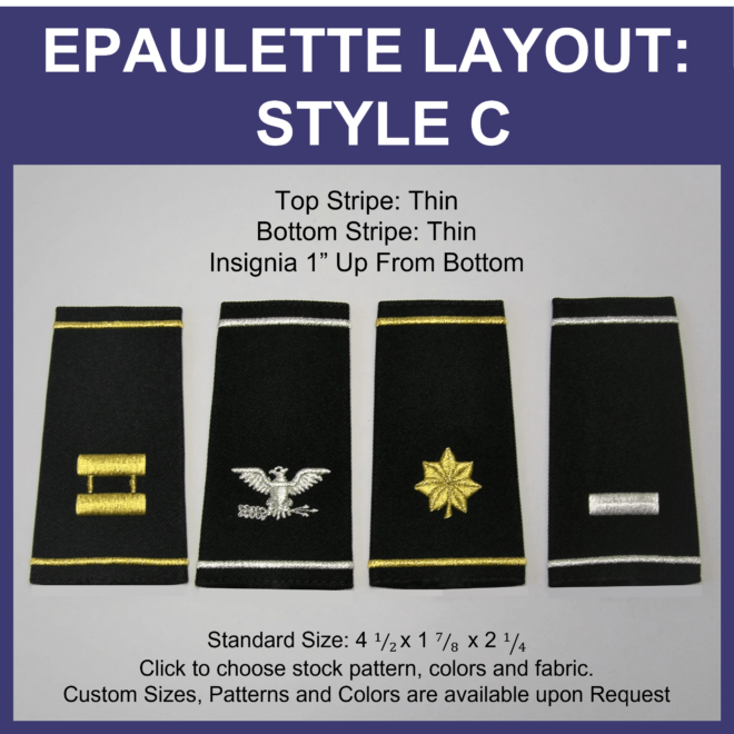 Police Epaulettes - Layout C