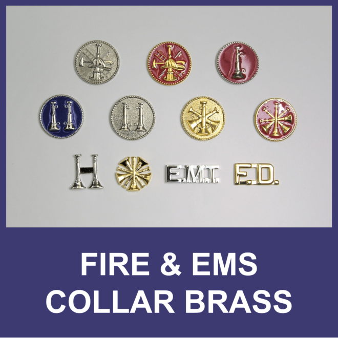 Fire / EMS Collar Brass