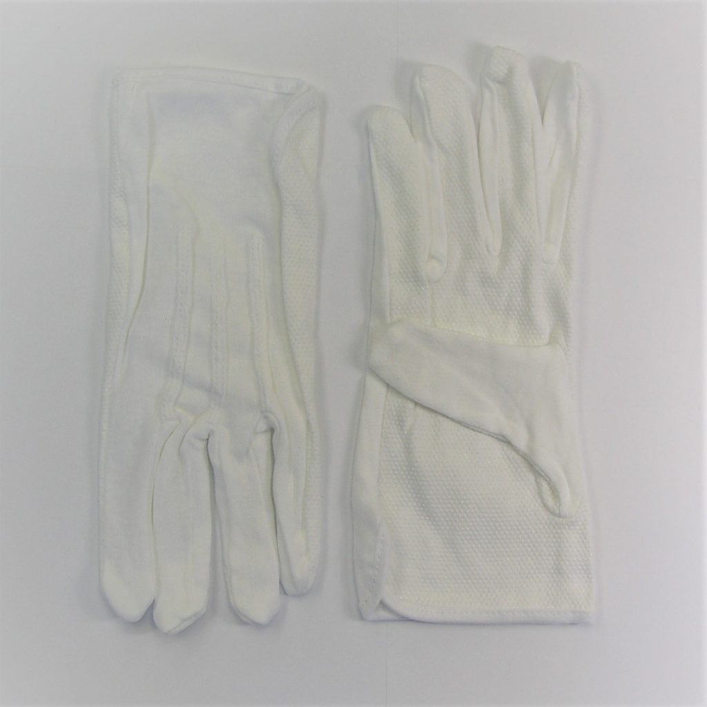 White Gloves with Dots