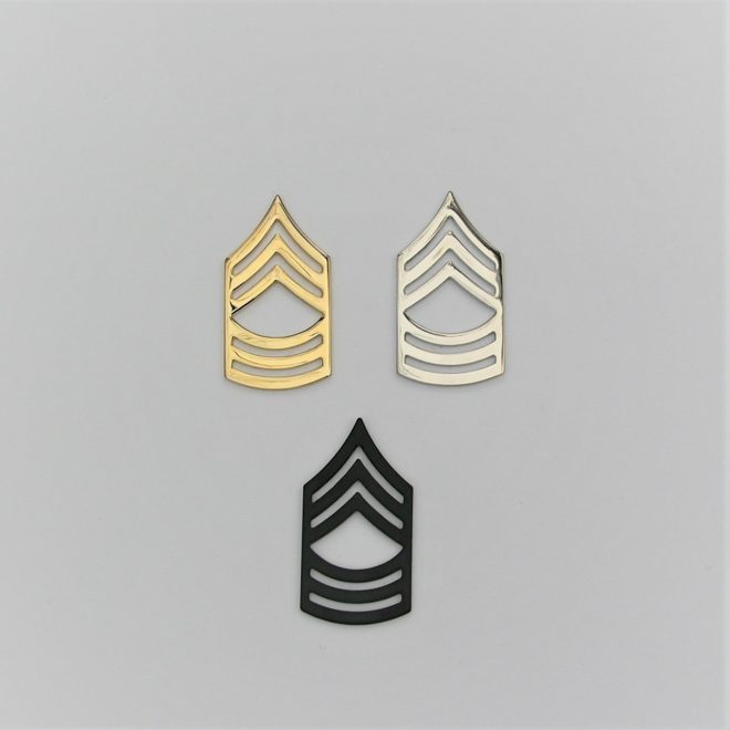 Master Sergeant - Metal Collar Brass