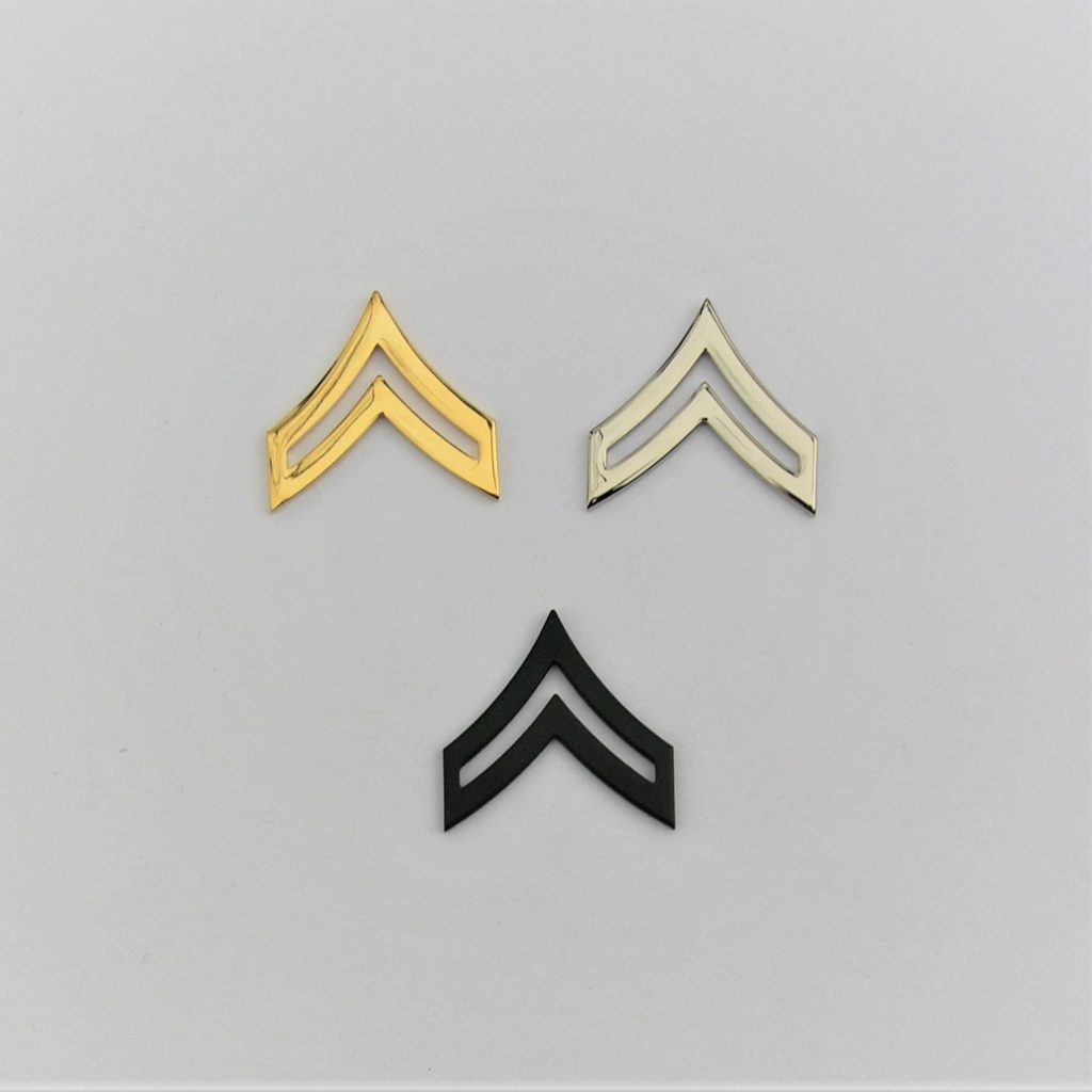 Corporal - Army Style Collar Brass