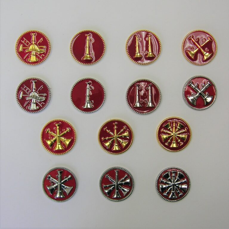 FD Collar Brass Red Disc, Silver/Gold Rank Shop ELC