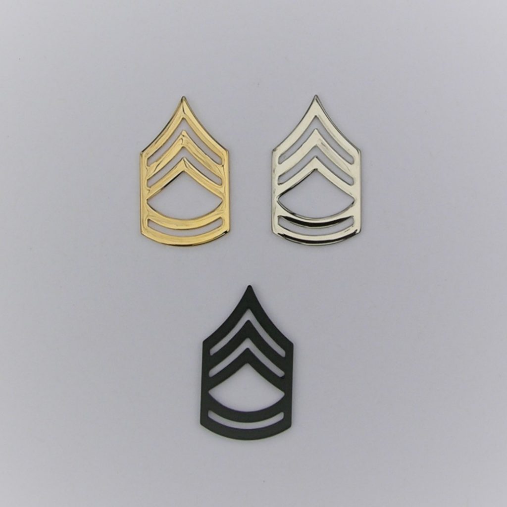 Sergeant 1st Class, Police Collar Brass, Rank Insignia