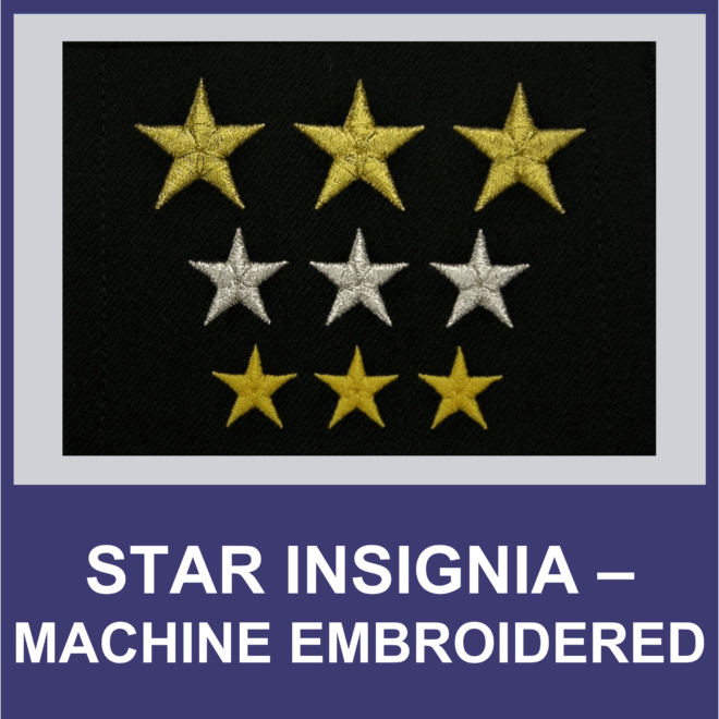 Stars Insignia – Machine Embroidered