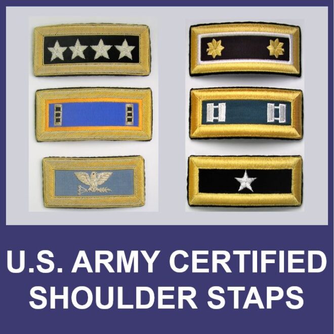 U.S. Army Military Certified Shoulder Boards