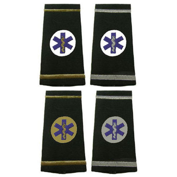 Star of Life in Circle Epaulettes